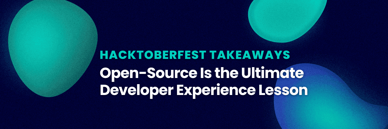 Blog post header reading: Open-source is the ultimate developer experience lesson.